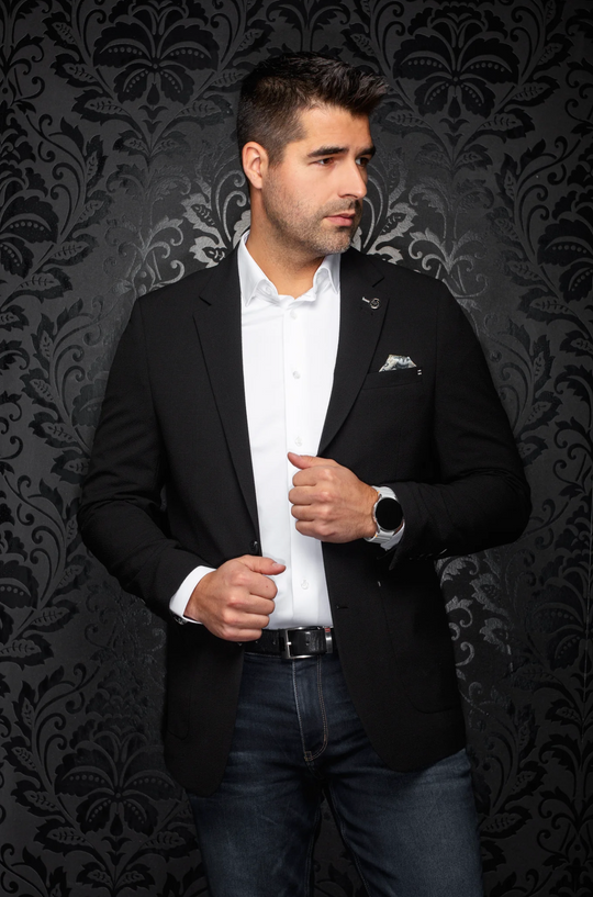 Au Noir Blazer | TROY, Black