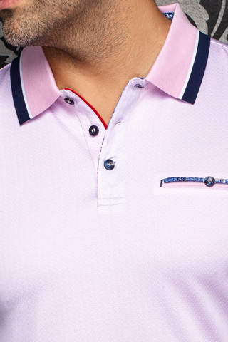 Au Noir Polo | MOJAVE, Light Pink
