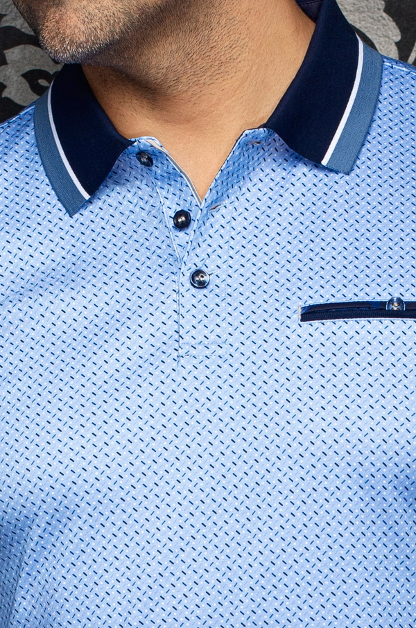 Polo Au Noir | WESTBROOK, Bleu clair