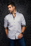 Chemise Au Noir | SABAH, blanc orange