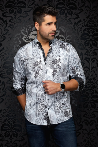 Au Noir Shirt | CASCAIS, White Teal