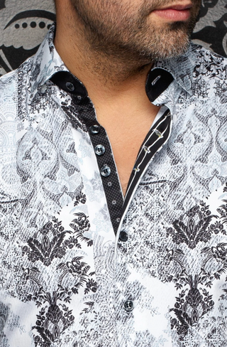 Au Noir Shirt | CASCAIS, White Teal