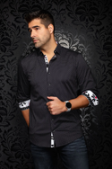 Au Noir Stretch Shirt | STONEHILL, Black