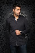 Au Noir Stretch Shirt | STONEHILL, Black