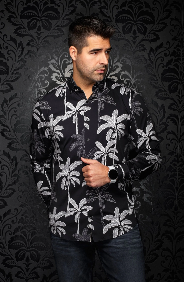 Au Noir Chemise | PALMWAVE, Noir