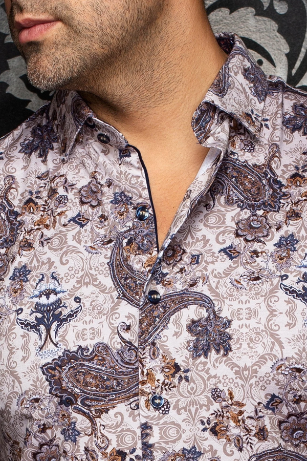 Au Noir Chemise stretch | SIENNA, Stone