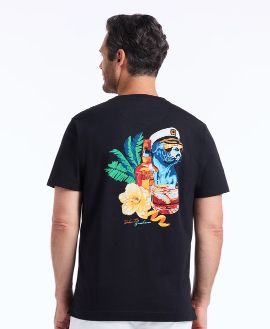 Robert Graham Captain Negroni Tee | Black