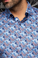 Au Noir Stretch Shirt | CLOUDSPIN, Blue Multi