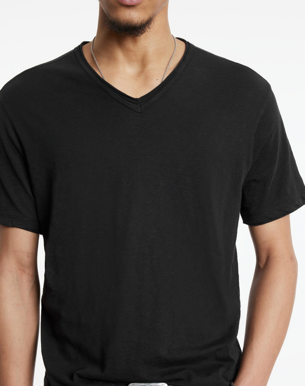 John Varvatos - Miles - T-shirt à col V - Noir