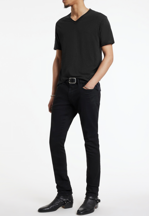 John Varvatos - Miles - T-shirt à col V - Noir