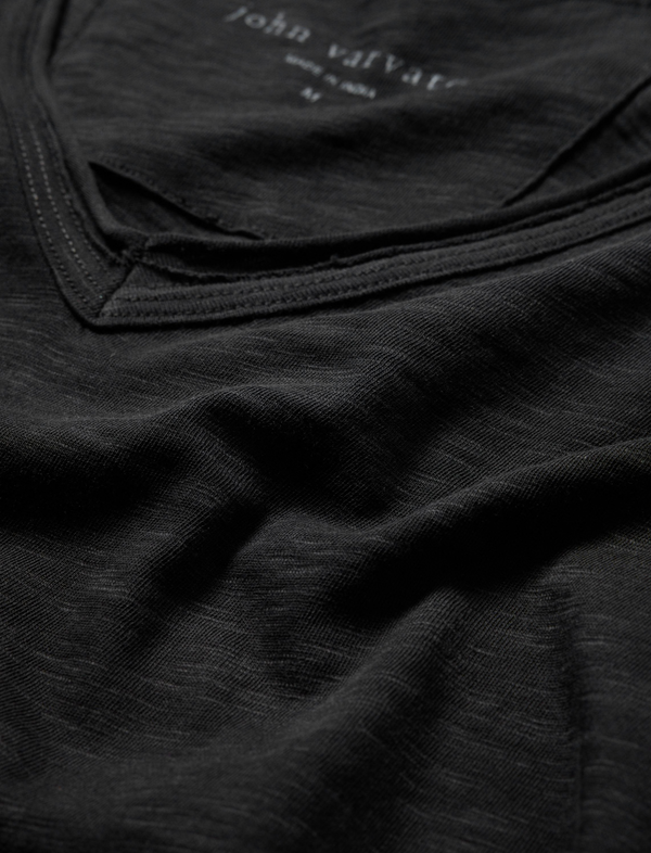 John Varvatos - Miles - T-shirt à col V - Noir