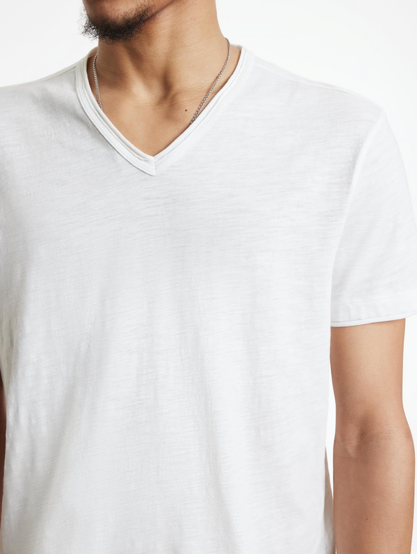 John Varvatos - T-shirt à col V Miles - Salt
