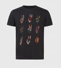 John Varvatos Multi Peace Hand Tee | Black