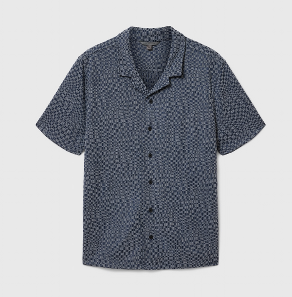 John Varvatos - Chemise Cilliam Camp - Bleu foncé