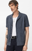 John Varvatos - Chemise Cilliam Camp - Bleu foncé