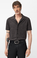 John Varvatos Cilliam Camp Shirt | Noir