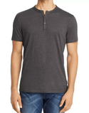 John Varatos Burn out Henley | Charcoal Heather
