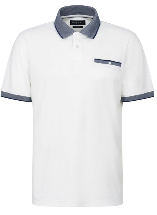 Bugatti Polo Shirt | White