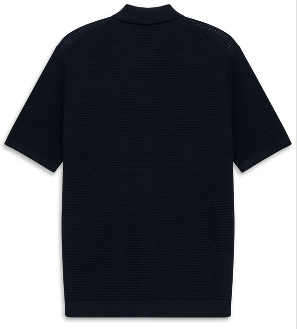Bugatti Full Button Knit | Navy