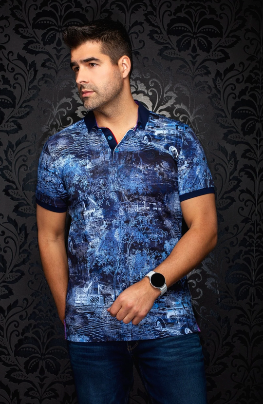 Au Noir Polo | DRAINTREE, Navy