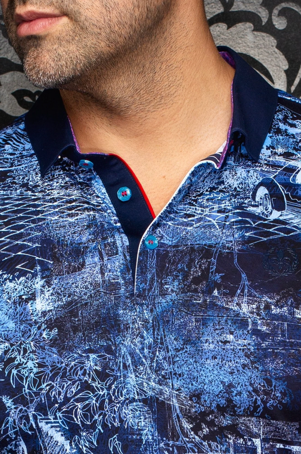 Au Noir Polo | DRAINTREE, Navy