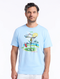 Robert Graham Holer in Fun T-Shirt | Light Blue