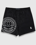 Psycho Bunny Mens Malta Hydrochromic Swim Trunk | Black