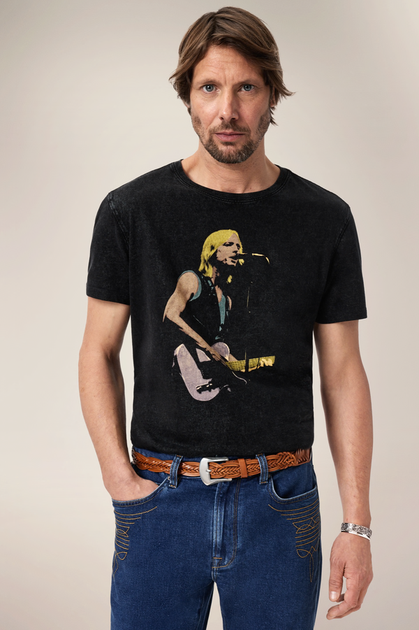 John Varvatos Tom Petty "YER SO BAD" (Vous êtes si mauvais) Tee-shirt appliqué - Noir