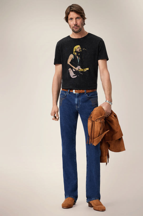 John Varvatos Tom Petty "YER SO BAD" (Vous êtes si mauvais) Tee-shirt appliqué - Noir