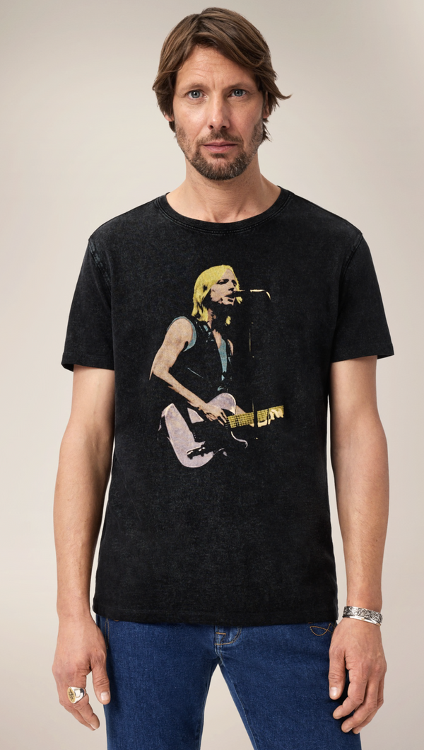 John Varvatos Tom Petty "YER SO BAD" (Vous êtes si mauvais) Tee-shirt appliqué - Noir