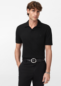 John Varvatos Leonardo Johnny Collar Polo | Noir