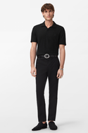 John Varvatos Leonardo Johnny Collar Polo | Noir