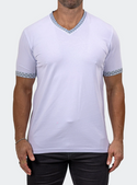 Maceeo V Neck Tee EDISON MARTHYR0001 | White