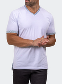 Maceeo V Neck Tee EDISON MARTHYR0001 | White