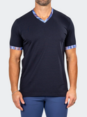 Maceoo V Neck Tee EDISON MARTHYR0003 | Blue