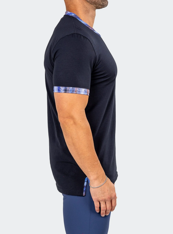 Maceoo V Neck Tee EDISON MARTHYR0003 | Blue