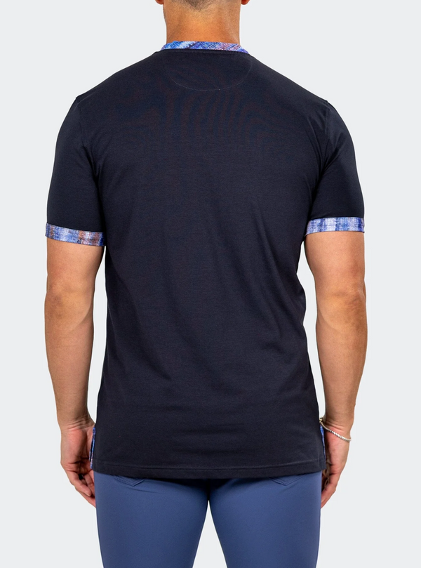 Maceoo V Neck Tee EDISON MARTHYR0003 | Blue