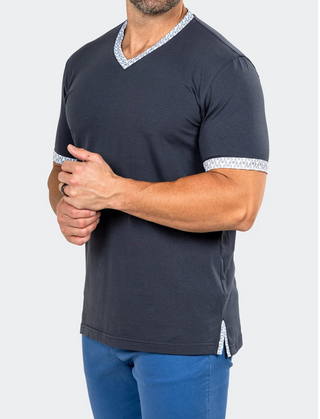 Maceoo V neck Tee EDISON MARTHYR0008 | Grey