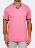 Maceoo V Neck Tee EDISON MARTHYR0010 | Pink