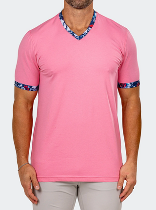 Maceoo V Neck Tee EDISON MARTHYR0010 | Pink