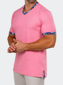 Maceoo V Neck Tee EDISON MARTHYR0010 | Pink