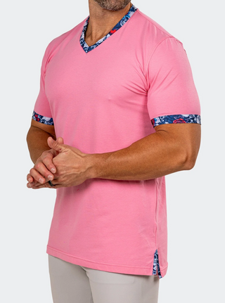 Maceoo V Neck Tee EDISON MARTHYR0010 | Pink