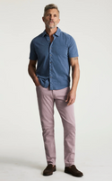 34 Heritage Courage Pantalon droit en sergé lavande