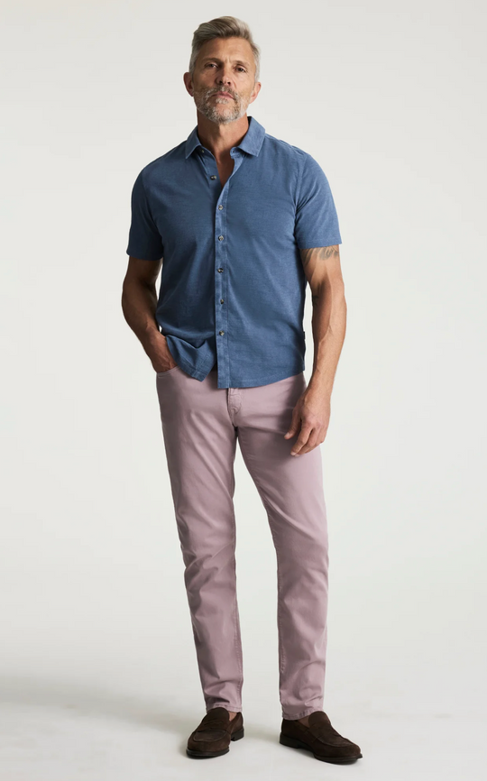 34 Heritage Courage Pantalon droit en sergé lavande