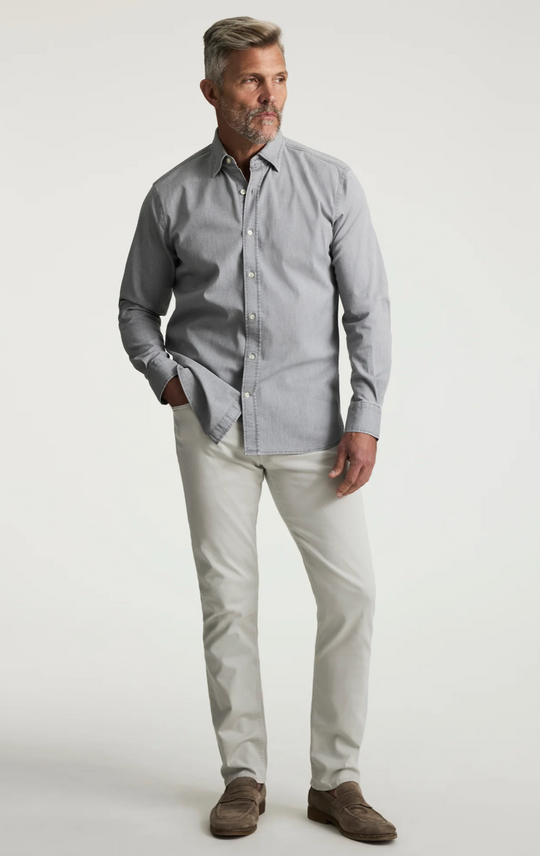 34 Heritage Courage Pantalon droit en sergé glacier