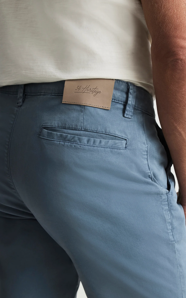 34 Heritage Arizona Short slim en sergé pierre de silex