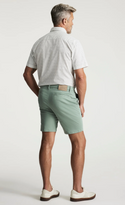 34 Heritage Arizona Short slim en sergé vert Iceberg