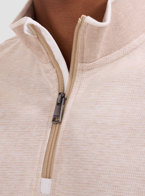Bugatchi 1/4 Zip Knit | Sand