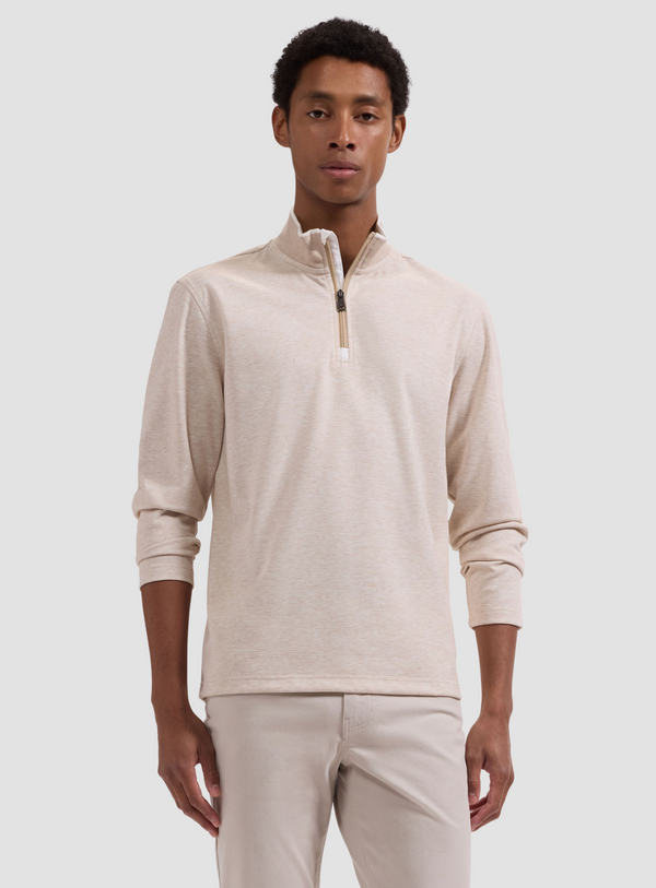Bugatchi 1/4 Zip Knit | Sand