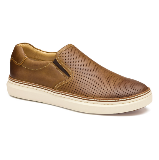 Johnston & Murphy McGuffey 2 Perforated Slip-On | Brown